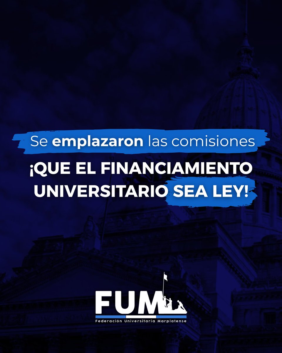 Se emplazaron las comisiones de Educación y Presupuesto y Hacienda para tratar presupuesto para nuestras universidades el 8 de Julio a las 16:00.

Estamos un paso más cerca de la Ley de Financiamiento Universitario.

¡QUE SEA LEY! 🇦🇷