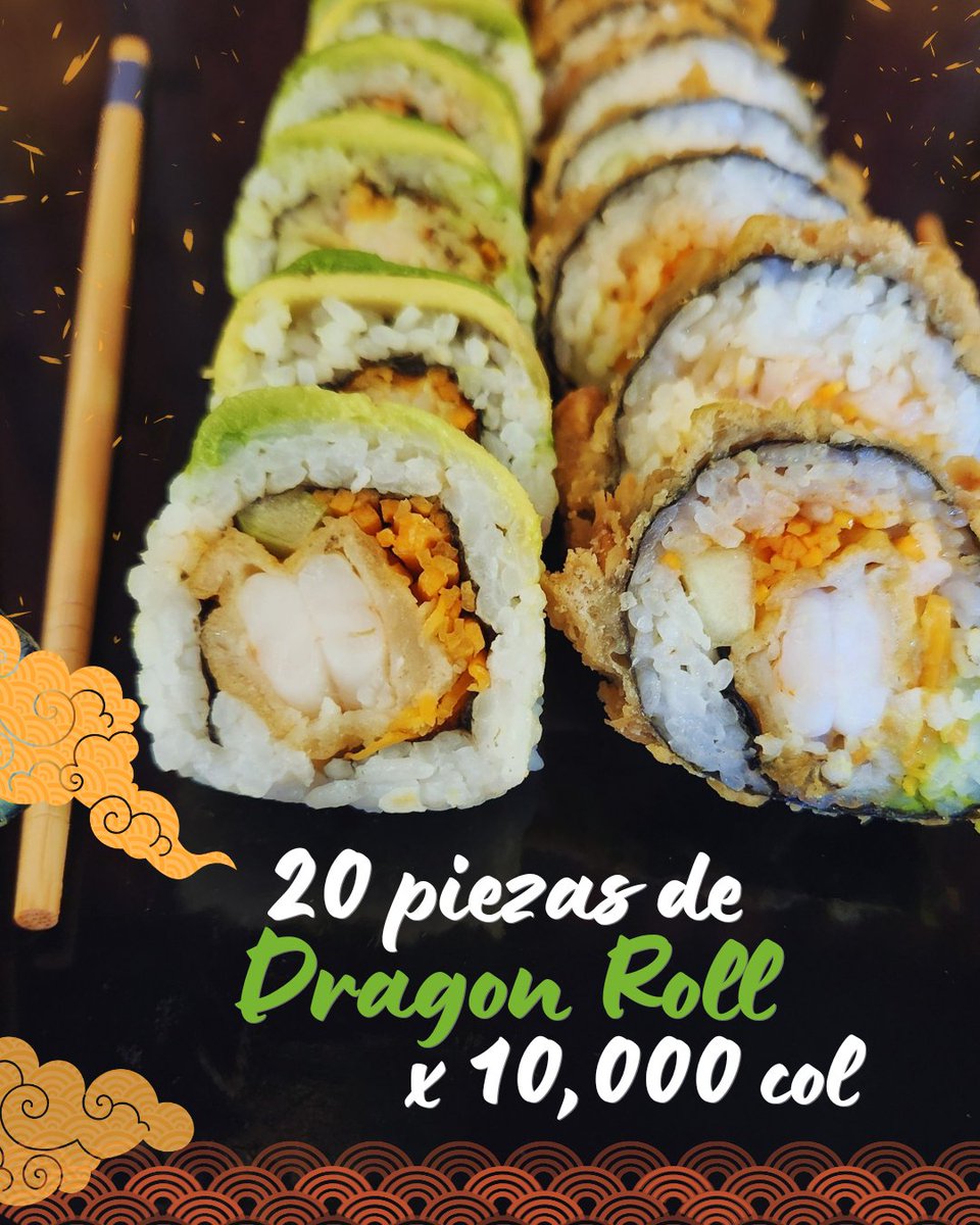 ¿Fanático del aguacate y los camarones tempura? 🥑🍤🥢 Aproveche esta promo por tiempo limitado ⏰️💚🥢