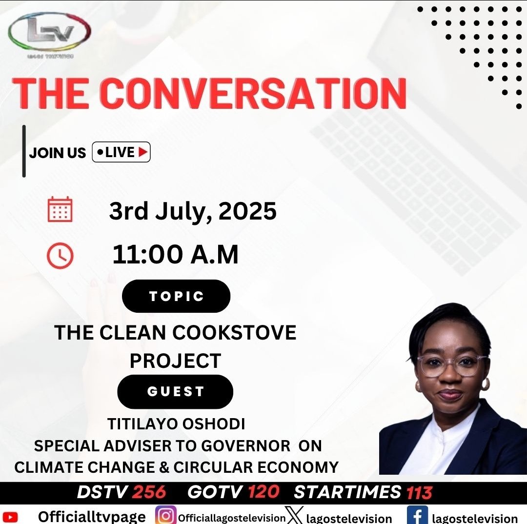 lagostelevision's tweet photo. The ongoing "80 Million Clean #Cookstoves Project" replaces traditional,inefficient cooking methods to boost public health, reduce environmental degradation, and job creation.What strategies must be in place to ensure sustenance and long-term success?
#ClimateAction
@followlasg https://t.co/YueuIJczK9