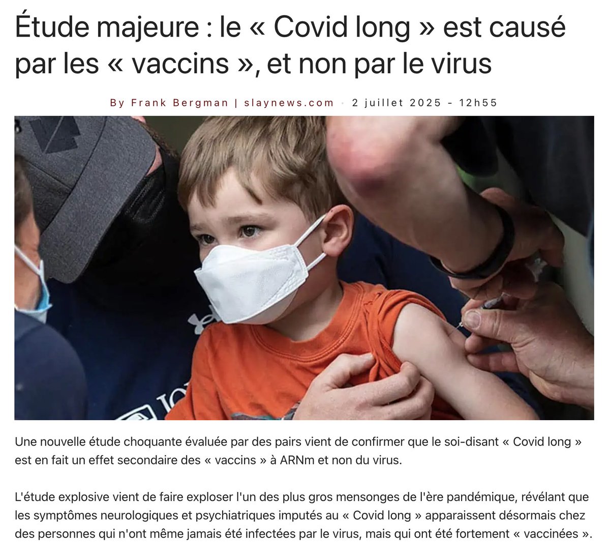 On le savait depuis longtemps mais les médias le cachent à la population ! Ils devront tous rendre des comptes un jour....