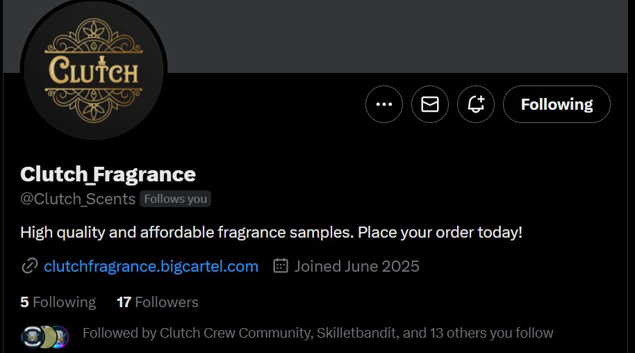 ClutchYT44's tweet photo. Thank you to all the legends who ordered or followed @Clutch_Scents . We also hit 3 orders within the first week!! We have a sale going on for 3 more days so be sure to place your order today. Can we hit 20 followers by the end of the day?

https://t.co/DNUW2igifY https://t.co/Ill9hv9z8H