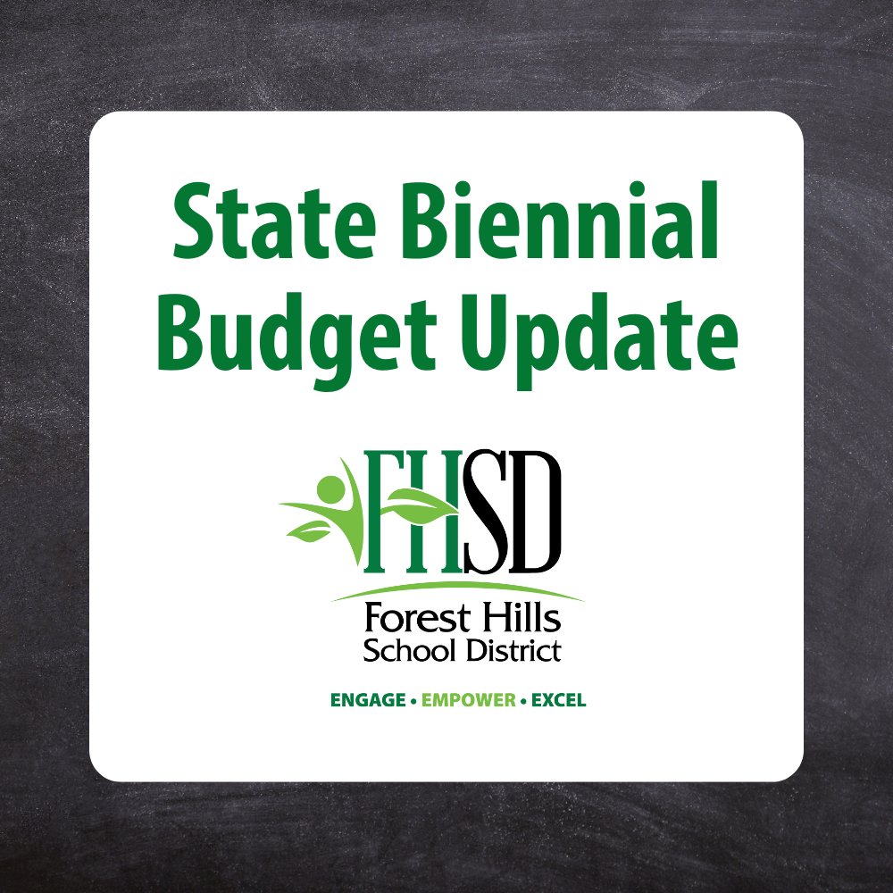 FHSchools's tweet image. The finalized state budget has been signed into law and it includes an increase in state funding for FHSD. We've been updating the community on the budget process on our website, where you can find additional details! foresthills.edu/resources/scho…