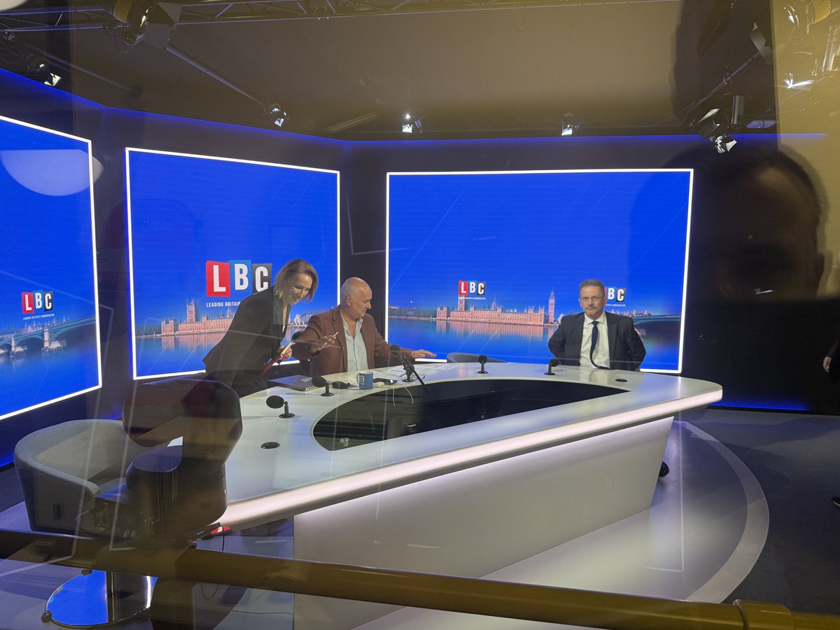 Just about to go live on @lbc Cross Question with <a href="/IainDale/">Iain Dale</a> to talk about the big stories of the week.
