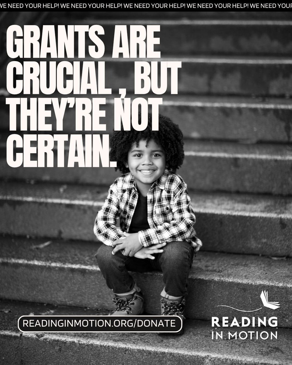readinginmotion's tweet photo. We can’t wait on grants. But a child can’t wait to read.
https://t.co/yWwX1wlWZy https://t.co/0jUnvvmiZI