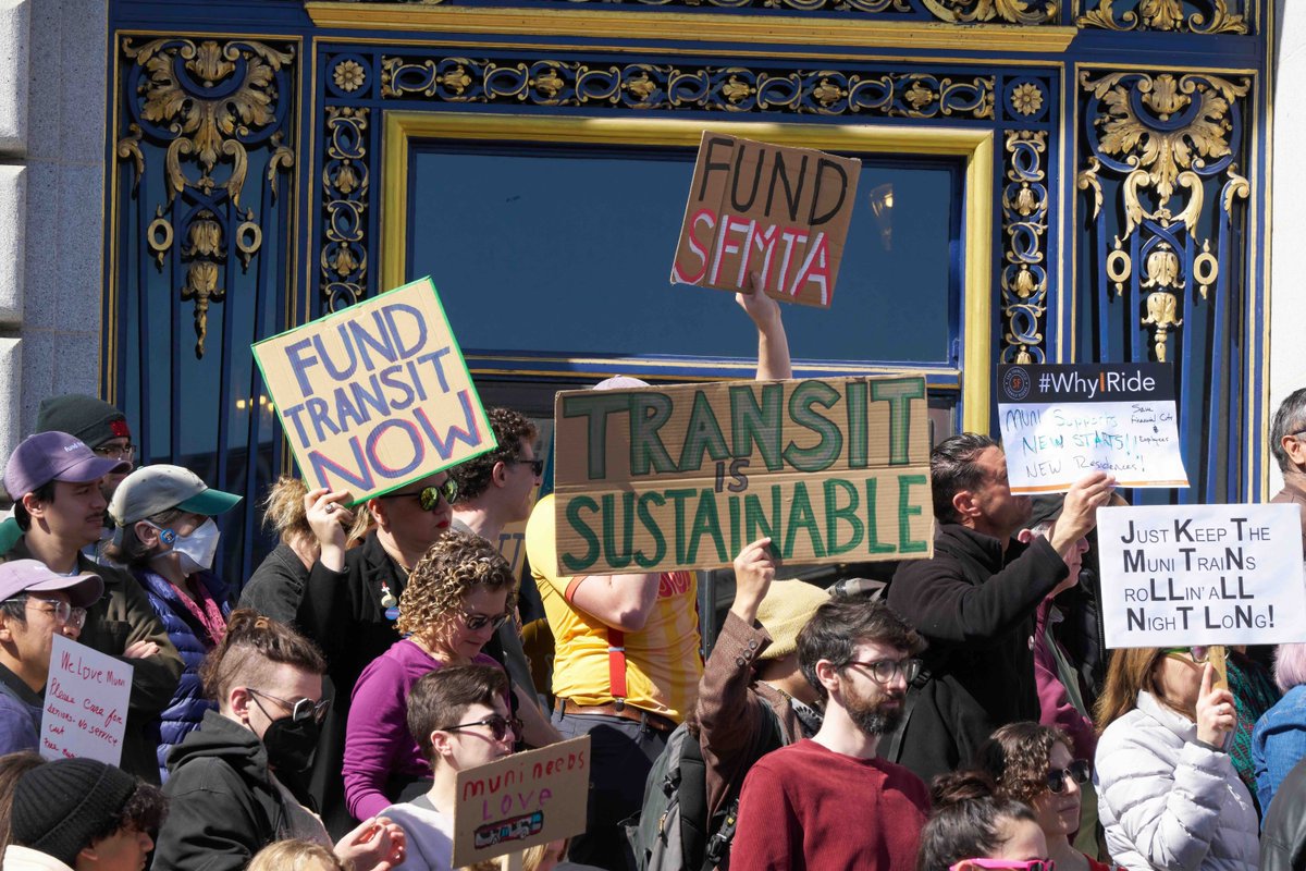 SFTRU's tweet image. Last week, Gov Newsom and the Legislature announced a final budget that has the opportunity to save transit in all of CA. Thank you to Sen. @Scott_Wiener, Sen. @JesseArreguin, @AsmMarkGonzalez, and Asm. @JesseGabrielCA for leading the fight for transit riders in the legislature.