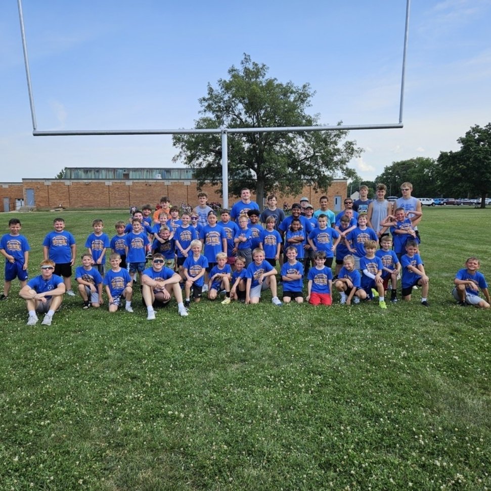 Another awesome youth football camp has finished. We had around 75 3rd-8th graders attend this summer. Look forward to watching them grow. 

Next up is HS Football summer camp starting July 7th. Anyone interested in playing it starts at 4pm Mon-Thurs
