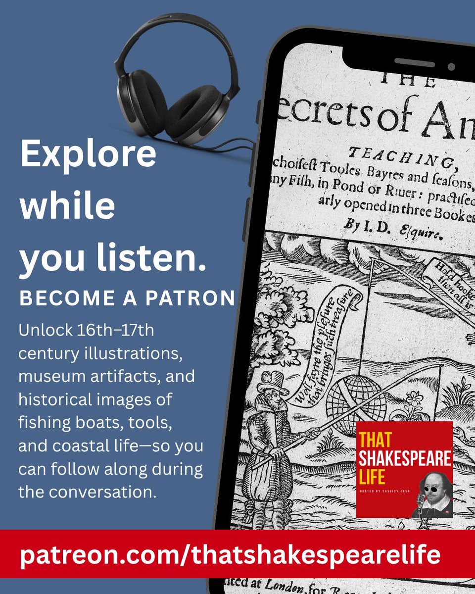 🎣 Want to see what 16th-century fishing looked like while you listen to the show?
Patrons can access detailed show notes for Ep 376, including:
🧵 Fishing net artifacts (Fish hooks, Weights, and Nets!) 
🗺️ 10+ Historical maps of Newfoundland
📜 Dozens of Period paintings of