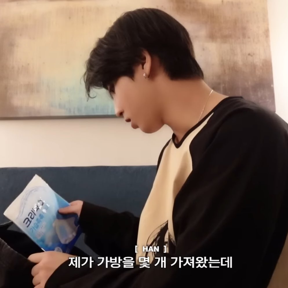 250702 SKZ TALKER Ep.16 SEATTLE 🐿️ What's in HAN 's bag 크리넥스