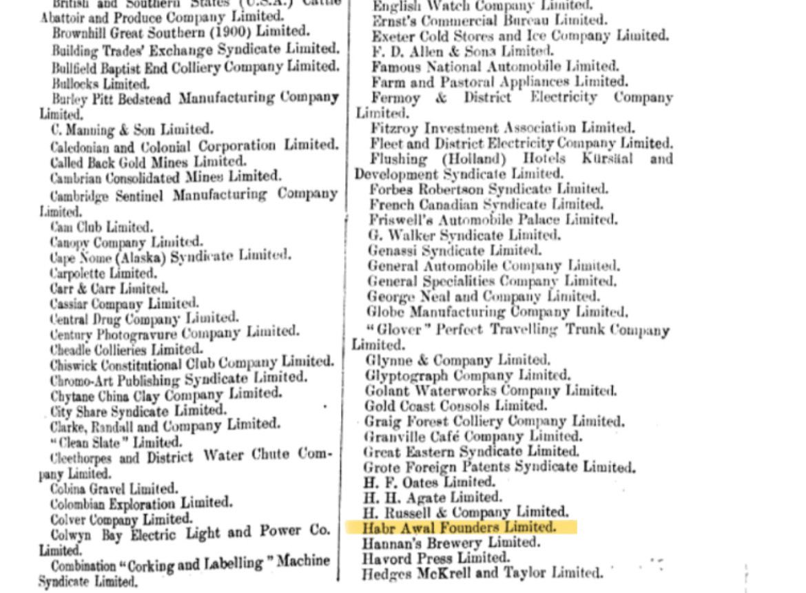 Archives_SL's tweet photo. Habr Awal founders limited [1904]

A joint stock group from Berbera listed in the 1904 London stock exchange https://t.co/VPxydf9QnB
