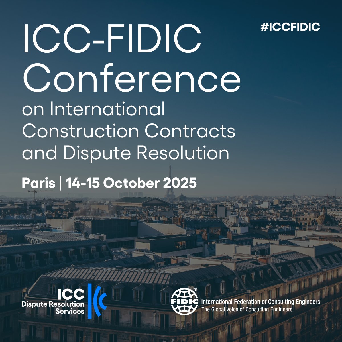 FIDIC's tweet image. 🎤 Speakers announced – join us in Paris this October!
We’re excited to share the first confirmed speakers for the ICC-FIDIC Conference on Construction Contracts & Dispute Resolution, 14–15 Oct 2025.
📅 Early Bird ends 11 July – Day 2 spaces are limited!
👉 Register:…