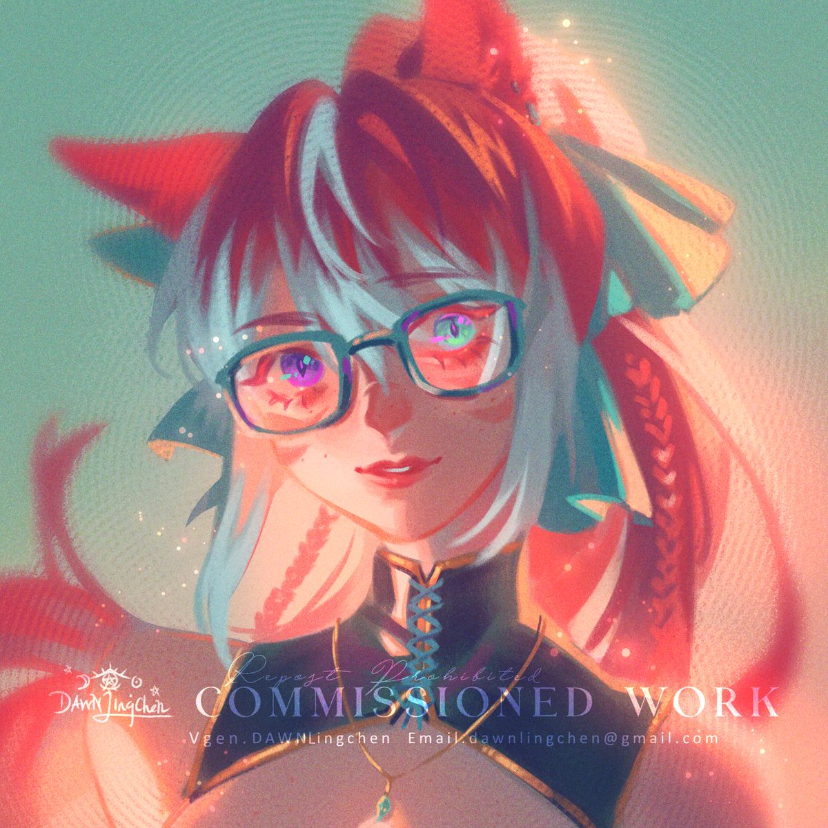 DAWNlingchen's tweet image. More headshot doodle comm! #vgen #vgencomm #FFXIV