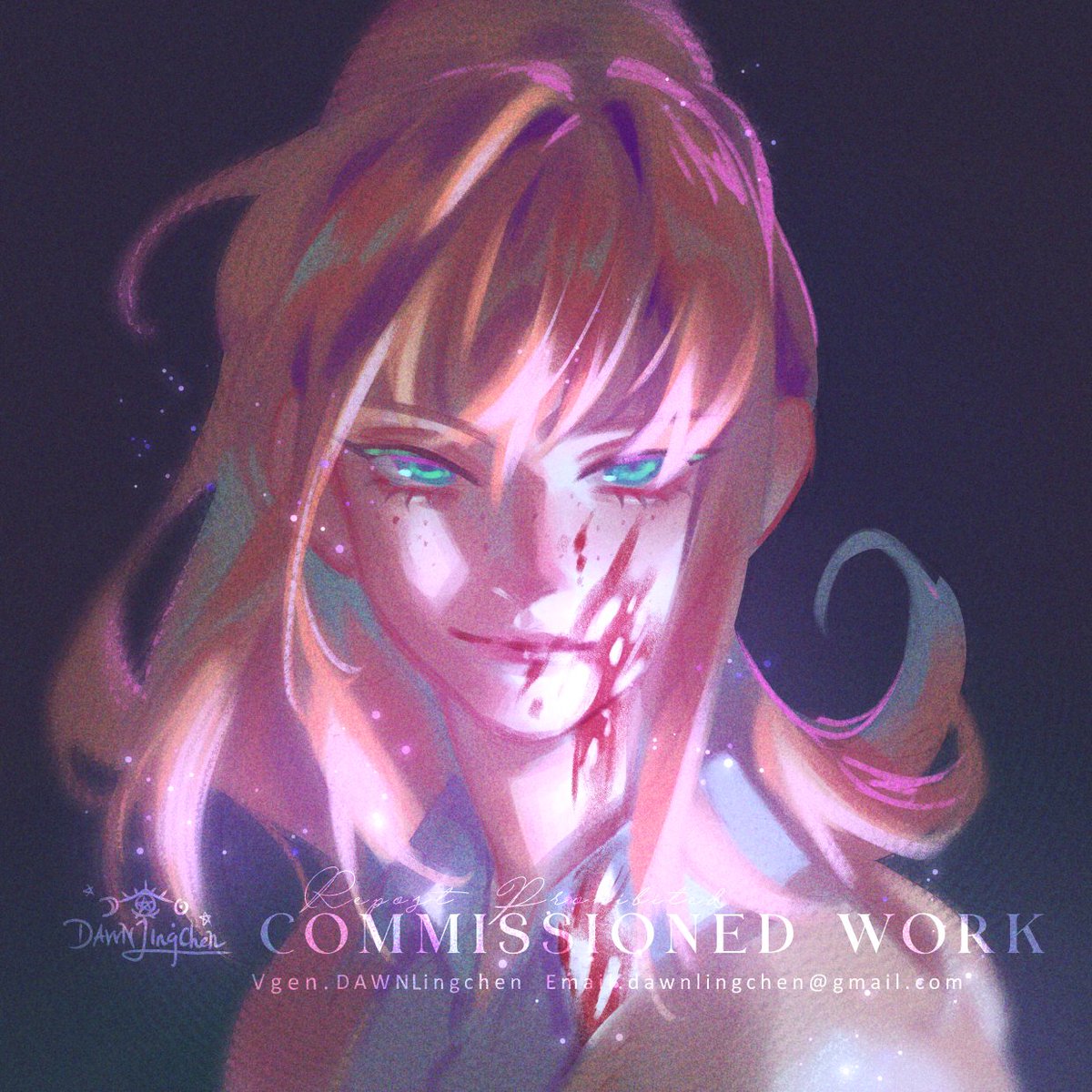 DAWNlingchen's tweet image. More headshot doodle comm! #vgen #vgencomm #FFXIV