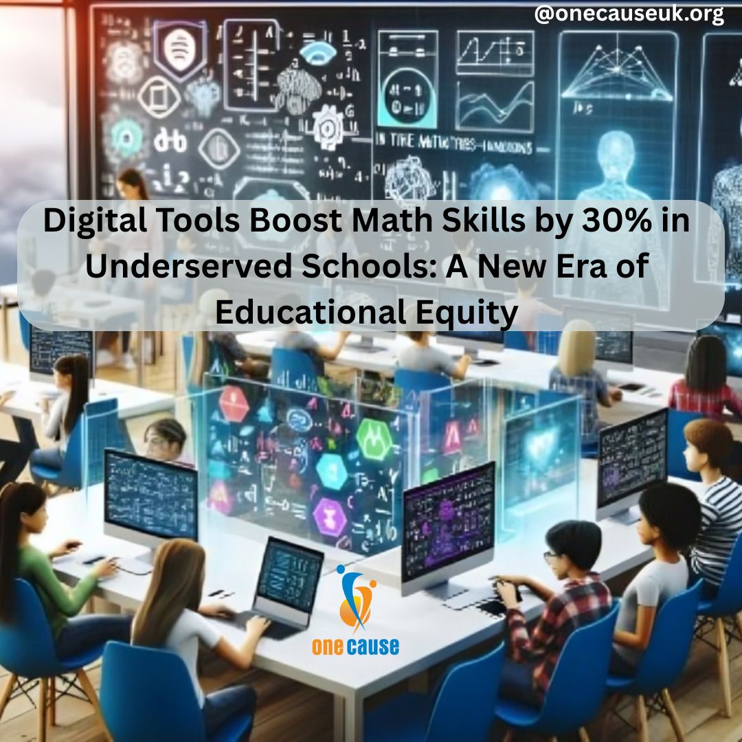 OneCauseUK's tweet photo. Digital learning tools aren’t just gadgets—they’re game changers for underserved students’ math success! #EdTechImpact #matheducation #digitaldivide #FutureReady https://t.co/EpY4A6ypVq