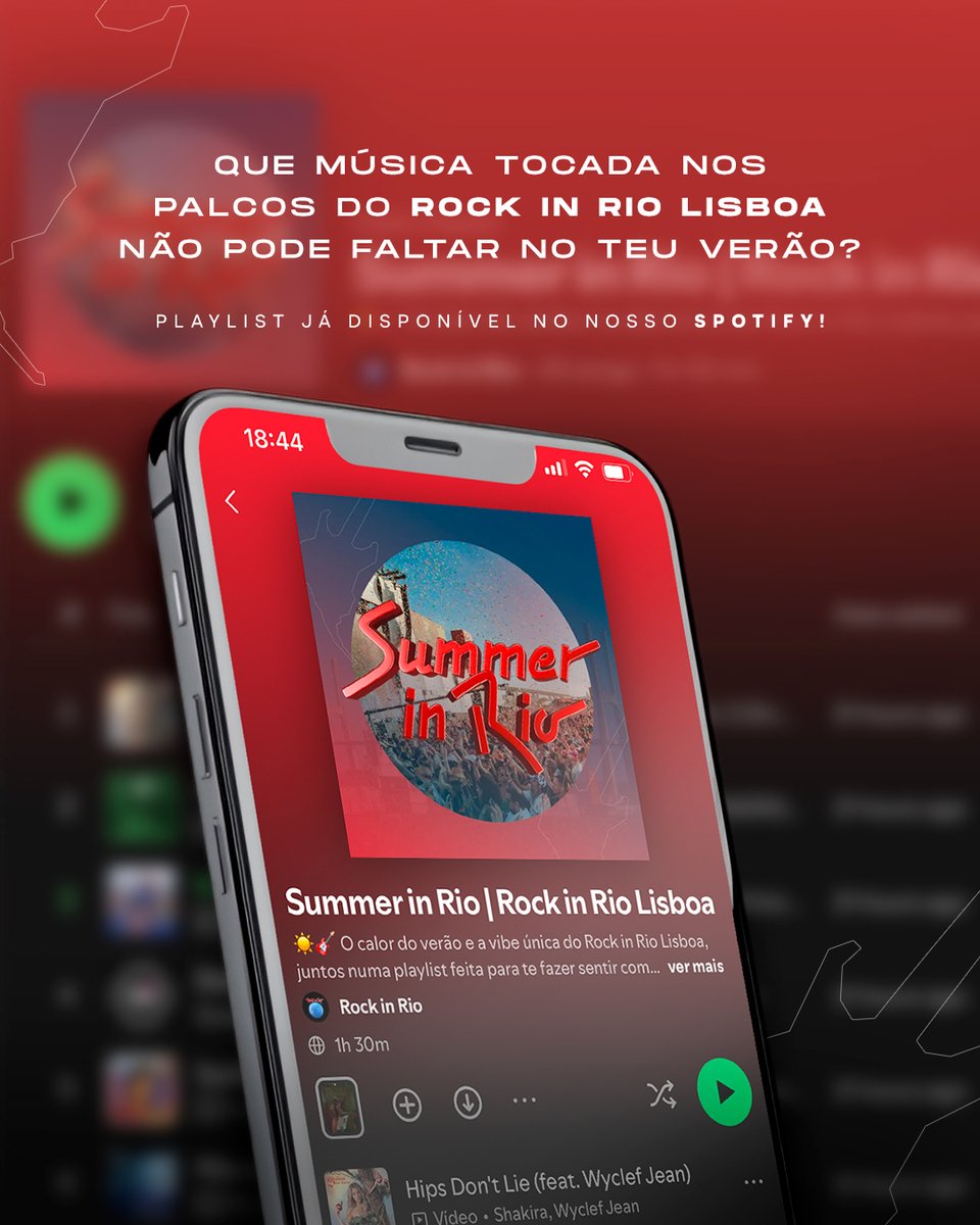 rockinriolisboa's tweet photo. 🌞 Summer in Rio já está on! 🎶
A playlist oficial de verão do Rock in Rio Lisboa está pronta!
👉 Que música tocada nos palcos do Rock in Rio Lisboa não pode faltar?
Playlist já disponível: https://t.co/NbQQB8gKdL
#RockinRioLisboa2026 #1YearToGo #Lisboa https://t.co/HMtVYoioXU