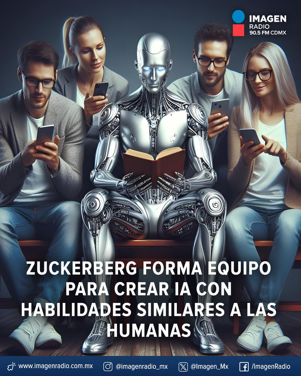 Imagen_Mx's tweet photo. 🌐 Zuckerberg revela #SuperintelligenceLabs como parte de su visión para liderar el desarrollo de #IA.

Te contamos más: https://t.co/noRzRUmBGD https://t.co/nnhINgPeip