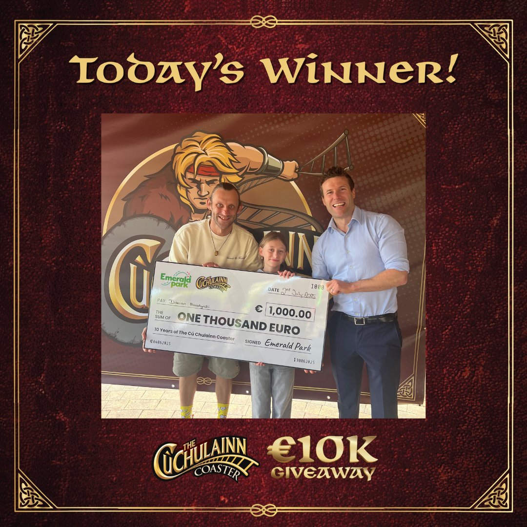 🎉 Congratulations to our third 1,000 winner! 🎉

The buzz around today's announcement was unreal!💰

There are still 7 more days of prizes up for grabs- will your name be next? On the day of your visit, get to the gazebo at 2pm to find out! ☘️