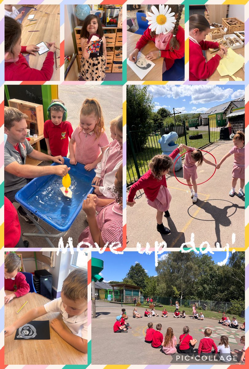 What a fun filled day we had for our move up day today! 
We explored, we created, we learnt about each other and our teachers and played team games to work together! We are so excited for September! <a href="/misskedwards95/">misskedwards95</a> <a href="/garntegprimary/">Garnteg Primary</a>