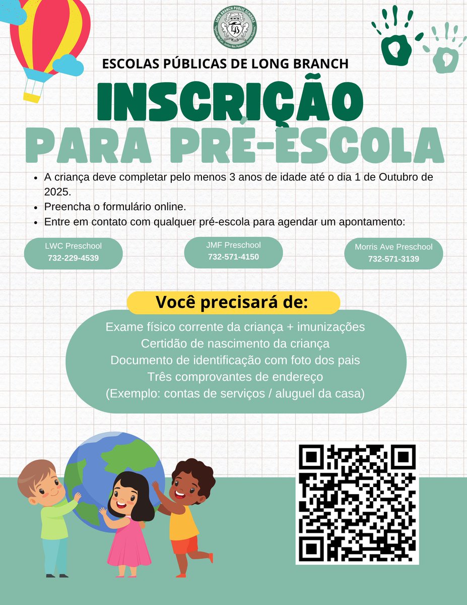 📣 Preschool registration is now OPEN!

Scan the QR code to sign up and get your little one ready for a great start! 💚✏️ #LBPS #PreschoolReady #GreenWaveBeginnings