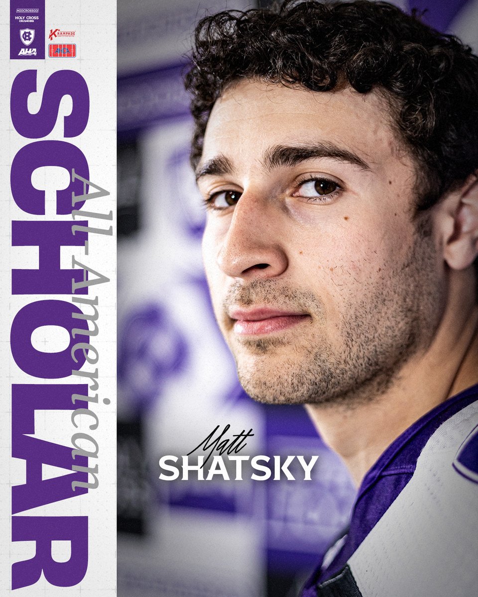 Holy Cross M. Hockey (@hcrossmhockey) on Twitter photo Congratulations to recent graduate Matt Shatsky on being named an AHCA All-American Scholar!
📰 tinyurl.com/59deavds
#GoCrossGo Congratulations to recent graduate Matt Shatsky on being named an AHCA All-American Scholar!
📰 tinyurl.com/59deavds
#GoCrossGo