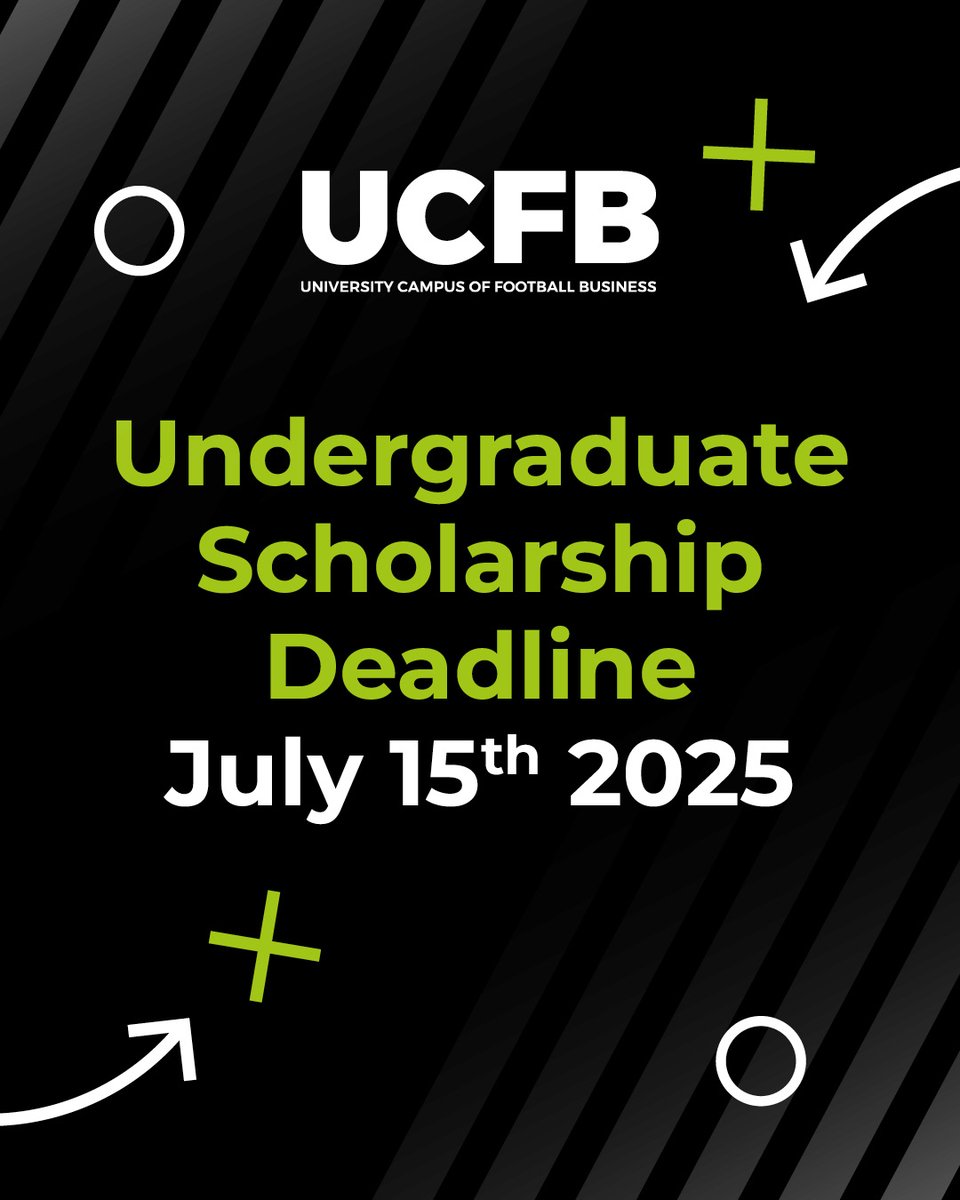 Apply for one of UCFB's many undergraduate scholarships before the deadline later this month! 🚨 

Learn about the different range of scholarships, find which one best suits you and apply now 👉 ucfb.ac.uk/apply/scholars…