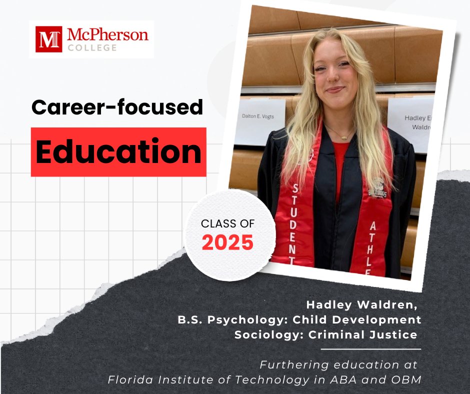 McPherson College (@mac_college) on Twitter photo This year, 70% of McPherson College graduates secured employment, graduate school, or military placements before graduation. Additionally, 25% are continuing their education, well above the national average of 14%. 
Learn about MC career outcomes at mcpherson.edu/experiences/ca… This year, 70% of McPherson College graduates secured employment, graduate school, or military placements before graduation. Additionally, 25% are continuing their education, well above the national average of 14%. 
Learn about MC career outcomes at mcpherson.edu/experiences/ca…