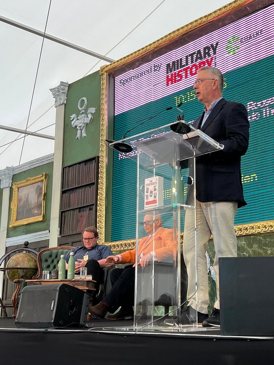 MilHistMag's tweet image. MHM was delighted to sponsor part of the programme of the @ChalkeFestival last week, including a talk by historian @PhillipsPOBrien (seated left). We hope all those who attended found it interesting!
More information about subscribing to the mag here:
military-history.org/subscribe