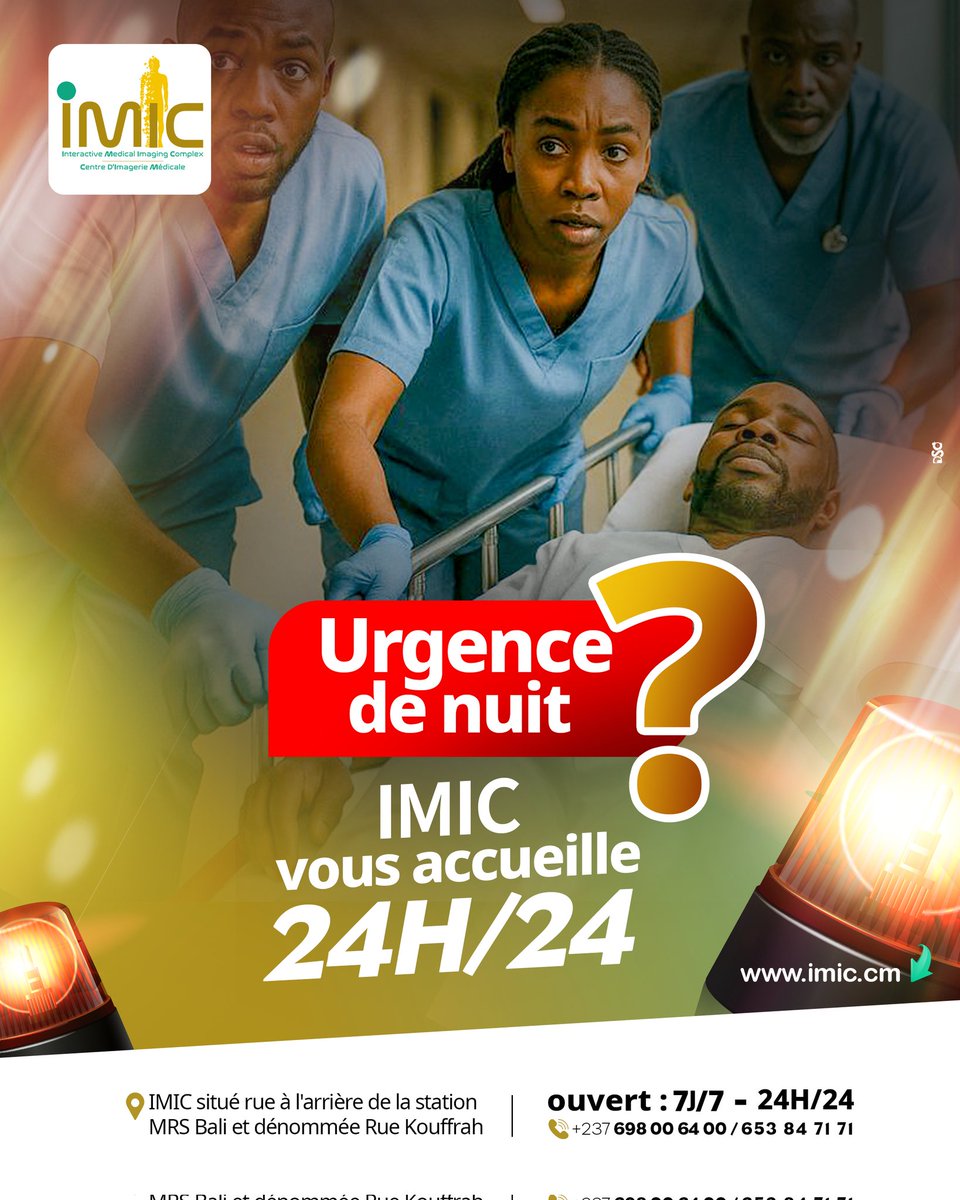 imic_interactiv's tweet photo. Le Saviez-vous ? Le Centre d’imagerie médicale IMIC est opérationnel 7j/7, 24h/24 !
Accident, traumatisme, douleurs intenses en pleine nuit ? IMIC vous prend en charge : scanner, IRM, Radiographie, ...
#IMIC #imageriemédicale #urgence https://t.co/VE6rKDQ1aP