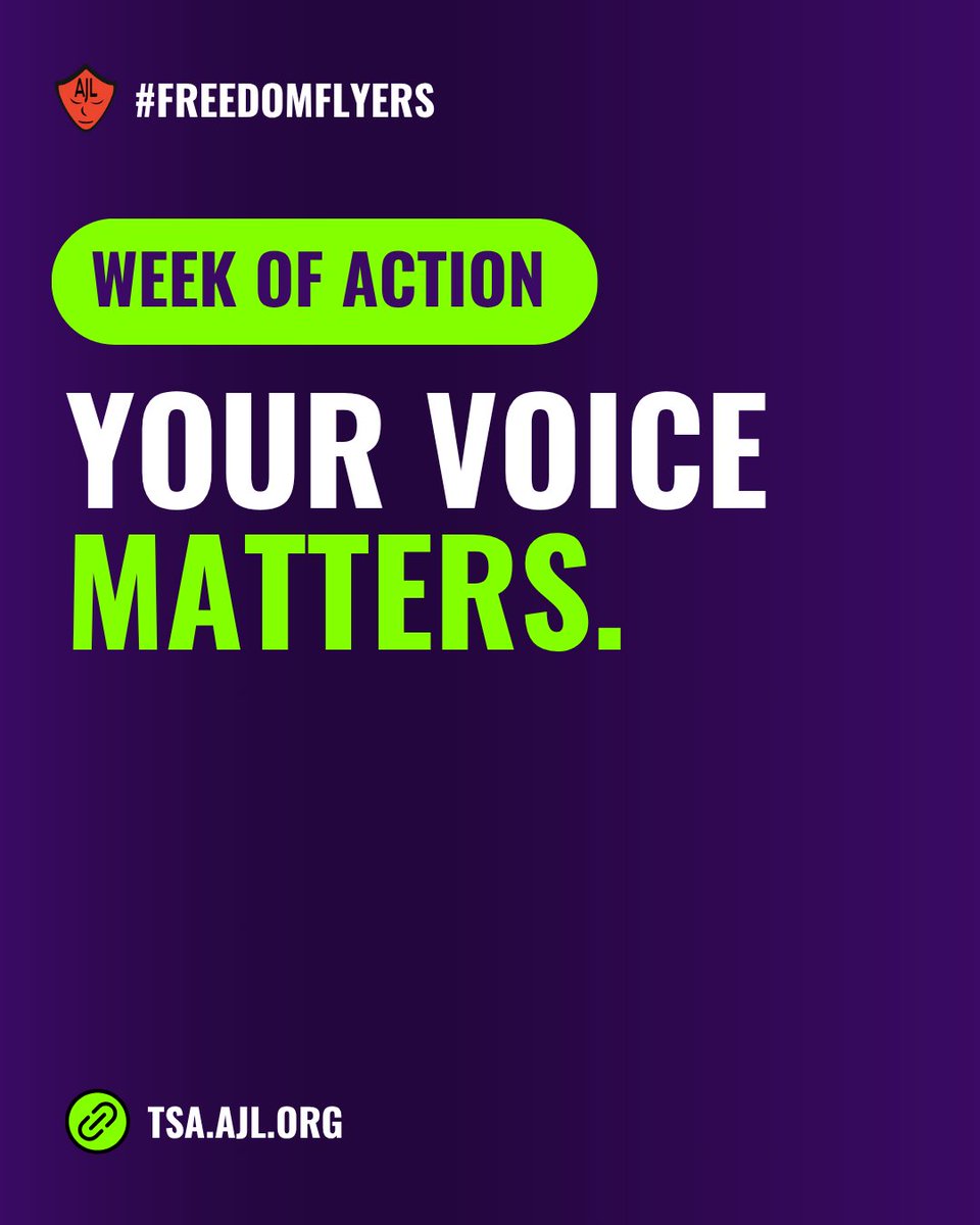 AJLUnited's tweet image. 🗣️ Your voice matters! We need your story about TSA face scans.
It's AJL’s #FreedomFlyers✈️ Week of Action, leading up to an exciting announcement about the data we've collected over the past two years – today is What Consent? Wednesday.
Informed consent matters. Next time…