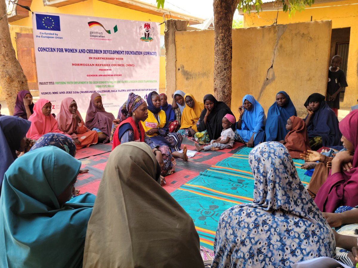 Cowacdi_ng's tweet photo. 📸 Voices united for change!
COWACDI led impactful Gender Awareness Sessions in MMC &amp; Jere, engaging women &amp; girls in open sessions on gender roles and the impacts of GBV.
Awareness sparks action. Inclusion drives transformation. 
#COWACDI #GenderAwareness #EndGBV #WomenVoices https://t.co/l15lJXELUt
