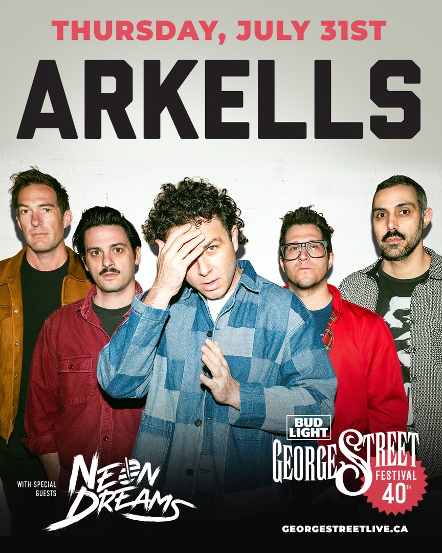 ✨Thursday, July 31st✨

Arkells with special guests Neon Dreams 

Tickets ON SALE FRIDAY! 🎟️ 
georgestreetlive.ca/festival/ 

#GSF2025 #LoveDowntownStJohns #ExploreNL #YYT