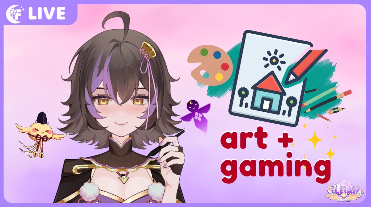 iamfleian's tweet photo. 🟣 Live Now! 🟣
⋆˙⟡ Arting today! Gonna be drawing my current obsession! Kpop Demon Hunters!
│
╰┈➤ all at: https://t.co/PZYdBnlABg
Let me try to draw them all! UwU
#vtuber #FleianLIVE #FleiART https://t.co/4dmSHlIviY