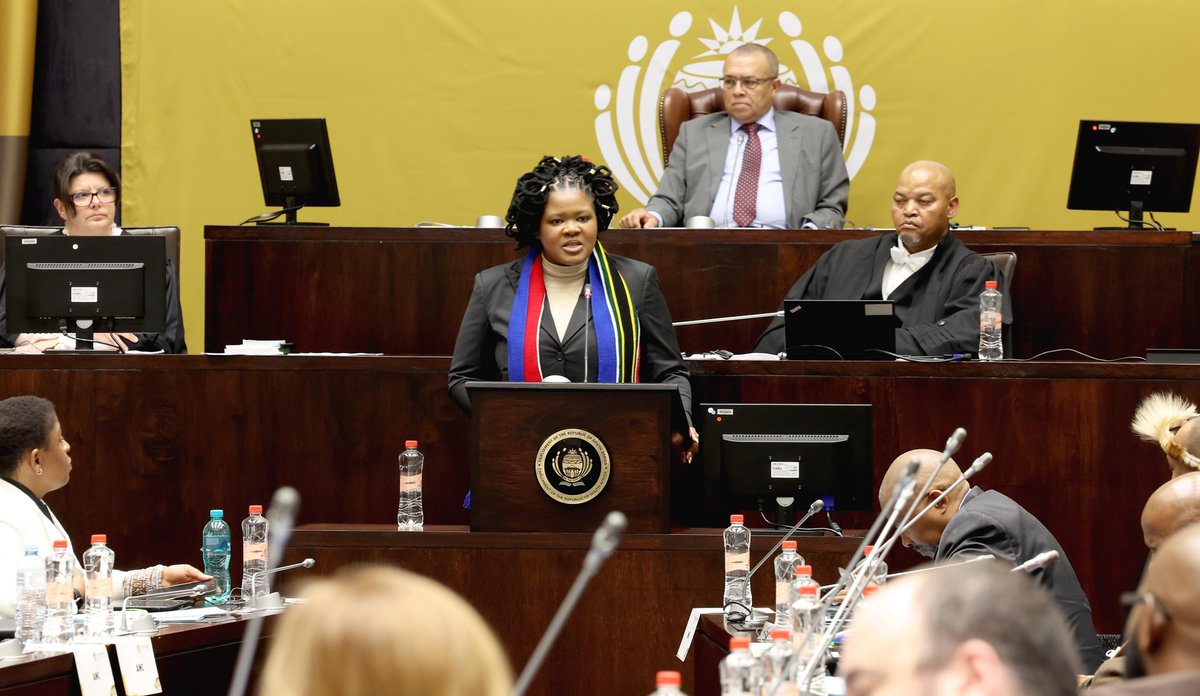 PresidencyZA's tweet photo. Speech by Deputy Minister in The Presidency, @NoncebaMhlauli, during the Budget Vote Debate for Statistics South Africa (Vote 14) https://t.co/tdUUOu50Iv

#StatsSABudgetVote https://t.co/NXUb2PaIVW