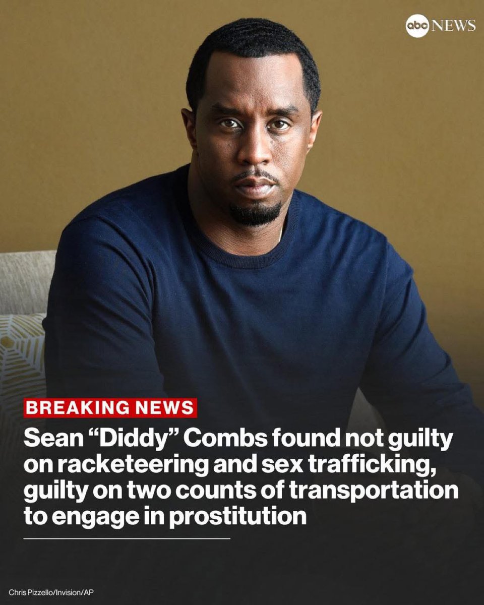 Your boy P Diddy is not guilty lol