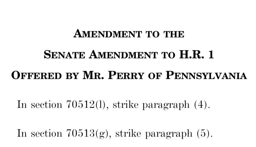 With this one simple fix, the House can truly terminate solar and wind subsidies.

The fix just restores the Senate bill to the text that every Republican who voted for the bill agreed to—except for the one Senator who did a sneaky last-second deal to extend solar/wind.