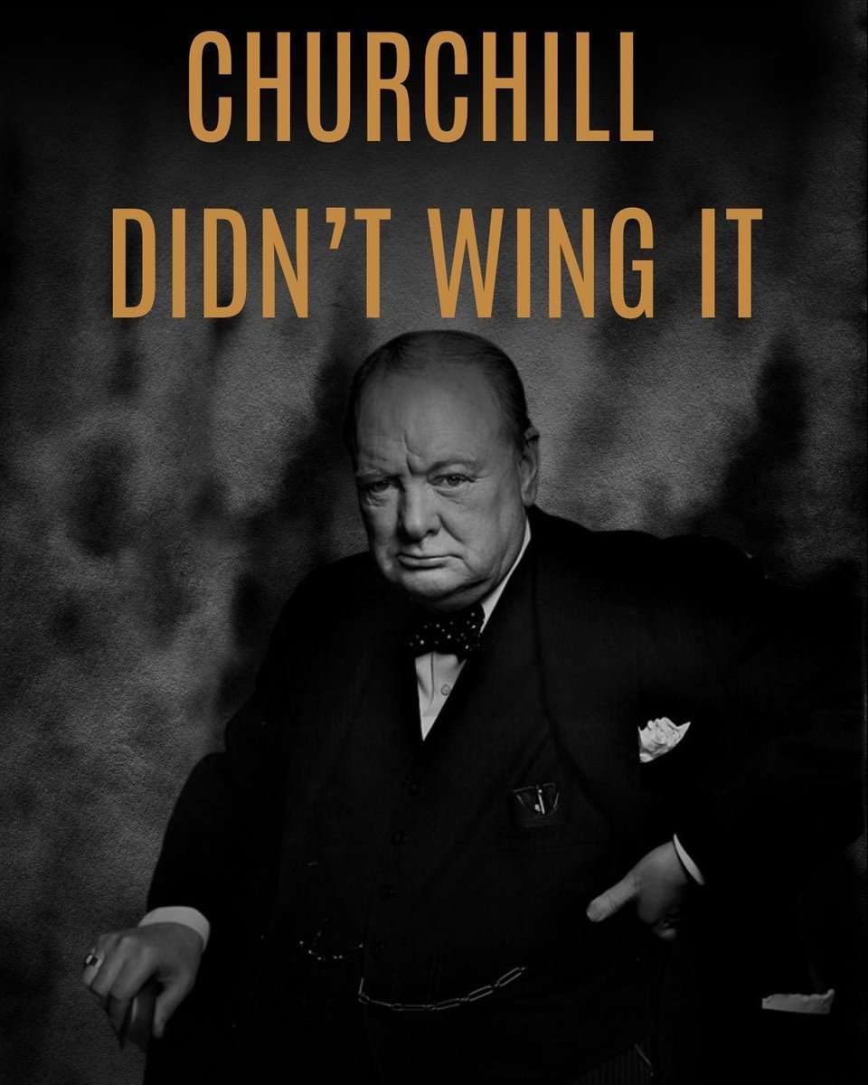 ChurchillCentre's tweet image. Churchill’s speeches? Crafted like stage scripts.
He dictated. Revised. Rehearsed.
Not just powerful words—performance.
👉 What’s your favorite Churchill quote?
#Churchill #Speechwriting #WWII