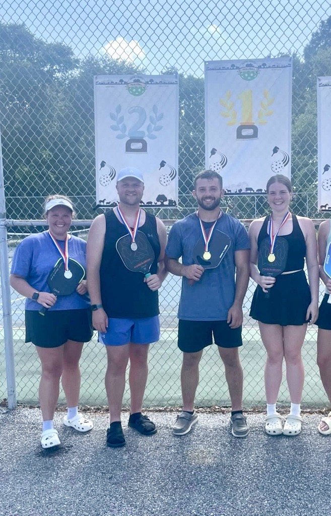 2 of our very own showed out to the Porkburgers and Pickleball Tournament in Fairfield, IL!

Ellie Taylor &amp; her partner won 1st place in their division. Dillon Coultas &amp; his partner got 2nd place in the tournament division &amp; also went undefeated with another partner for the gold.