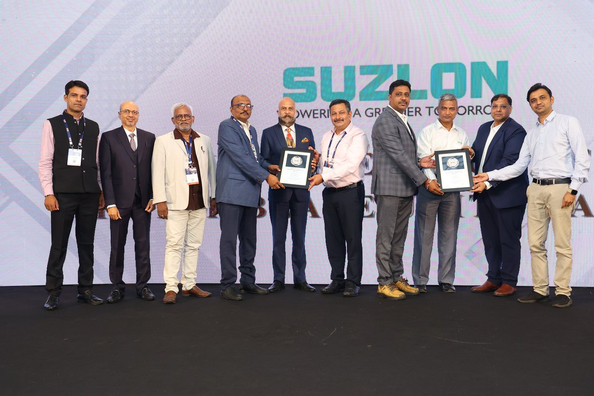 Delighted to share that Suzlon has secured the Silver Award at the 11th National Award for Manufacturing Competitiveness (NMAC) 2024-25!

A recognition of excellence for our Transformer Unit, Vadodara and Rotor Blade Unit, Ratlam, this award reflects our commitment to