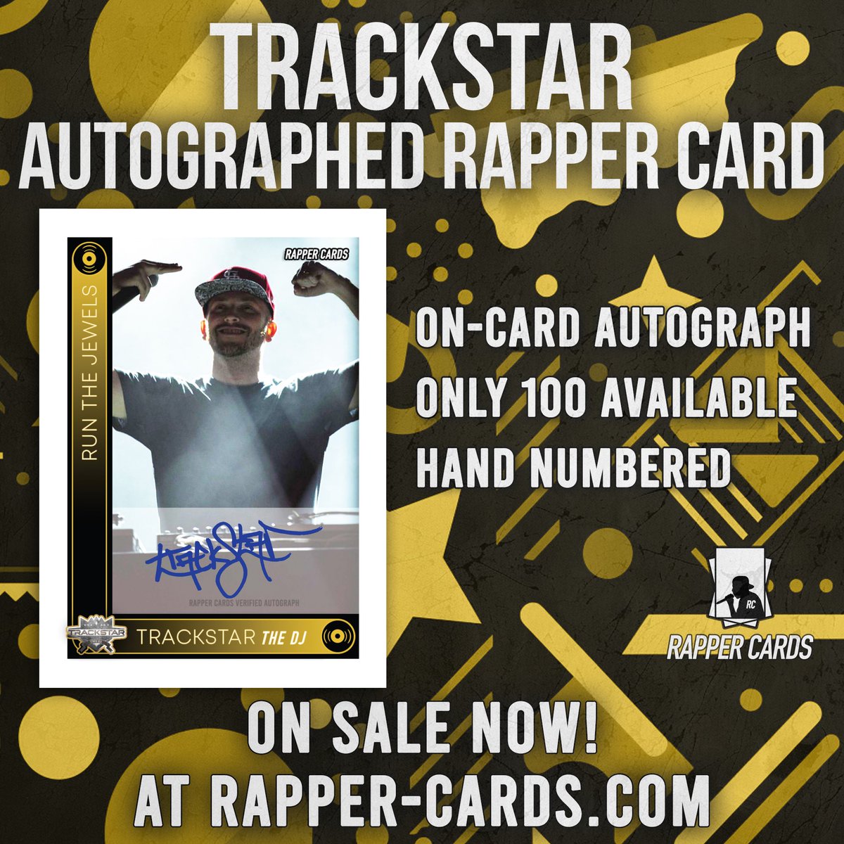 rapper_cards's tweet photo. From over a decade with Run the Jewels to spinning on Shade45 with his show The Smoking Section, Trackstar the DJ is one of hip-hop’s most trusted selectors. Right now, he’s on tour with RTJ and the Wu-Tang Clan, Today, we’re dropping a limited run of 100 hand-numbered Rapper Cards, each one personally autographed by @djtrackstar himself.  Available now at the link in our bio or https://t.co/dnJLe1OyKP And don’t miss his latest single that he produced featuring @songsbydae — “Red Pill 84”
out now on all streaming platforms. #RapperCards #RunTheJewels #tradingcards #hiphop