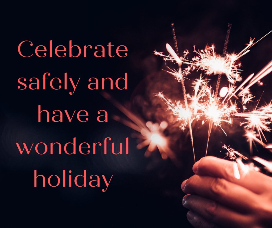 Enjoy a safe and fun-filled Fourth of July! For tips on fire safety and fireworks alternatives, visit: cpsc.gov/Safety-Educati…