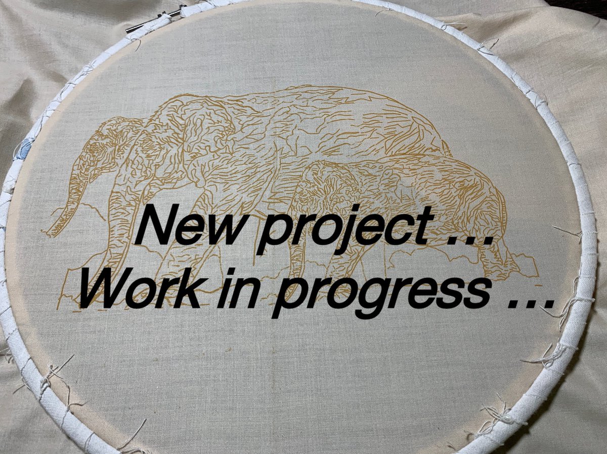 ArtistSandya's tweet photo. #NewProjects #ELEPHANTS #Completed #WorkInProgress #PORTRAIT #HandEmbroidery #RealisticEmbroidery  #IndianArtist #MadeInIndia #handembroideryportrait https://t.co/P43ecKXDAy
