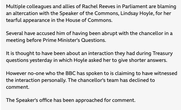 A lot of MPs are accusing the speaker of the House of Commons of using hurty words but none admit to witnessing them. In which case their allegations are also hurty words. Surely the police need to investigate, in accordance with the Met motto: LET NO HURTY WORDS GO UNPUNISHED.