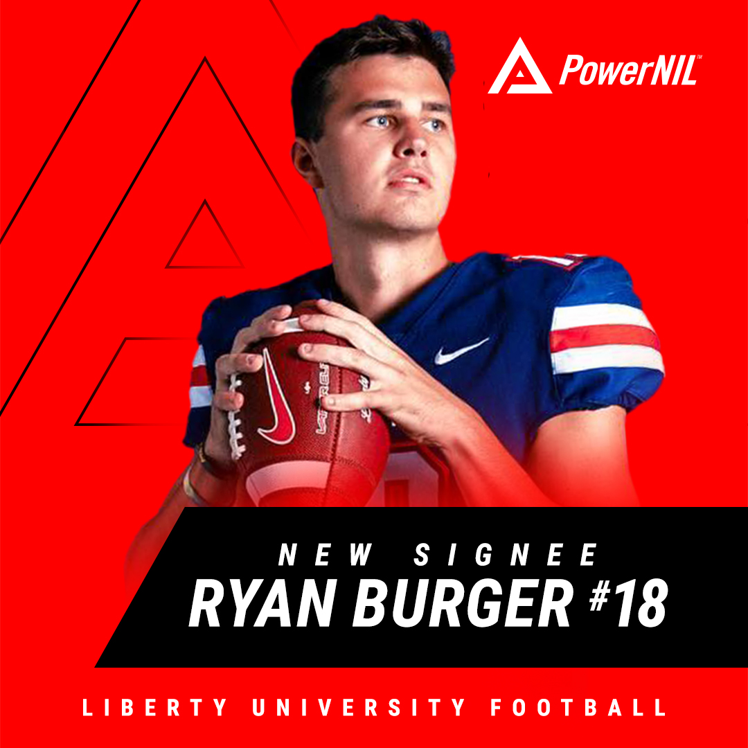 <a href="/PowerNIL_/">PowerNIL</a>  is super excited and honored to be selected as a #nil representative for Liberty University Flames QB  <a href="/RyanCBurger/">Ryan Burger</a> ! Ryan is an elite athlete with good looks and a name tailor made for NIL! 

#collegefootball #ncaa #nameimagelikeness #burger  #burgersofinstagram