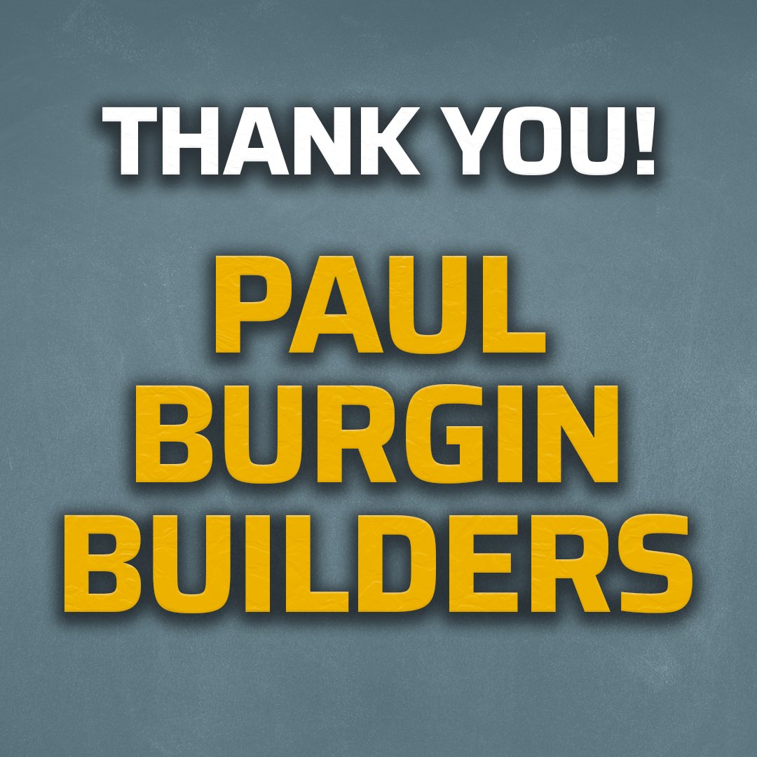 LCMRFB's tweet photo. A special thank you to our Title Sponsor — Paul Burgin Builders!
Thank you very much for supporting our event and our team! https://t.co/M7OycSAnZ8