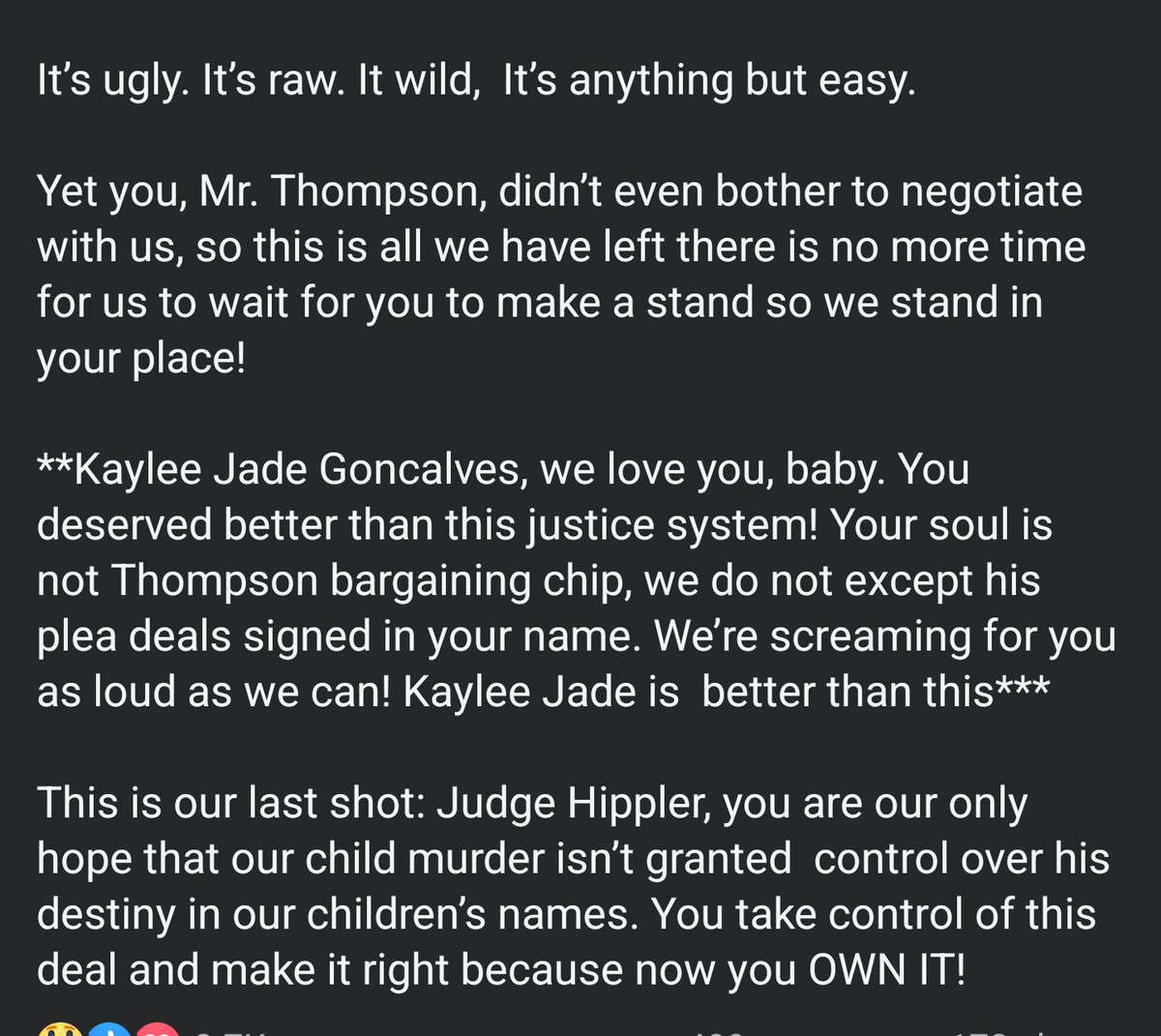 The Goncalves family is not holding back their feels.  #BryanKohberger #Idaho4