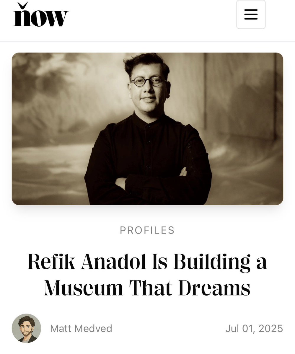 Thank you, <a href="/mattmedved/">medved</a> and <a href="/nowmedia/">Now Media</a>, for the profile! Dear friends, we have been working very hard for the last two years for Dataland. Building a physical space with extraordinary technology—innovating the Media Architecture of the future—is fun and ultra-challenging!