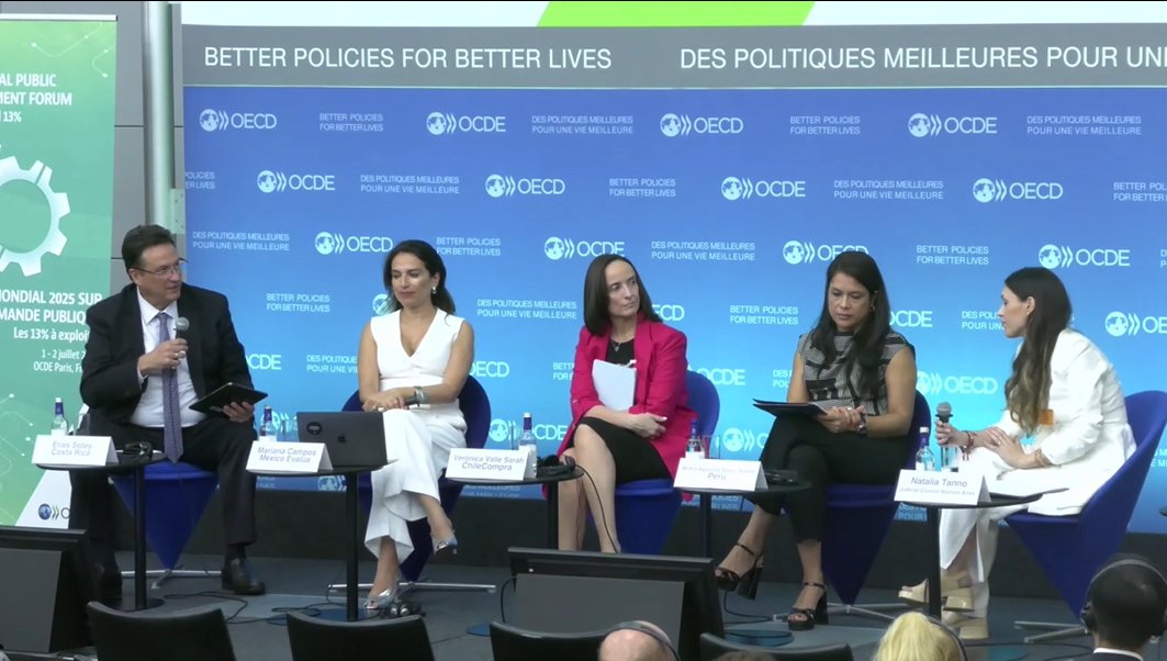 chilecompra (@chilecompra) on Twitter photo La Directora de #ChileCompra, Verónica Valle, participa del París Global Public Procurement Forum de la <a href="/OECD/">OECD ➡️ Better Policies for Better Lives</a>, como parte de la Sesión 8 "Los nuevos desafíos globales exigen mano de obra calificada en compras públicas: Perspectivas desde América Latina".
En la actividad, resaltó La Directora de #ChileCompra, Verónica Valle, participa del París Global Public Procurement Forum de la <a href="/OECD/">OECD ➡️ Better Policies for Better Lives</a>, como parte de la Sesión 8 "Los nuevos desafíos globales exigen mano de obra calificada en compras públicas: Perspectivas desde América Latina".
En la actividad, resaltó