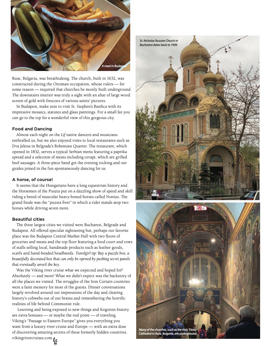 Sailed on my first river cruise on Viking in April on the Danube in Eastern Europe from Bucharest to Budapest. Eastern Europe is truly fascinating and worth visiting. 

<a href="/VikingCruises/">Viking</a> <a href="/TheJetSetTV/">The Jet Set</a> <a href="/serbiatourism/">Experience Serbia</a> <a href="/_visitbulgaria_/">Visit Bulgaria Official</a> <a href="/visitcroatia/">VisitCroatia.com</a> <a href="/VisitBuc/">Visit Bucharest</a>