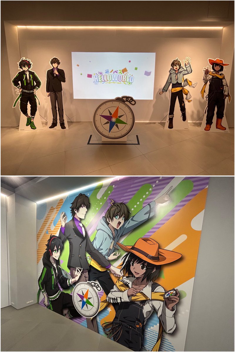 モノパス ハローワールド 缶バッジ、チェキ風カード スマイル モノパス