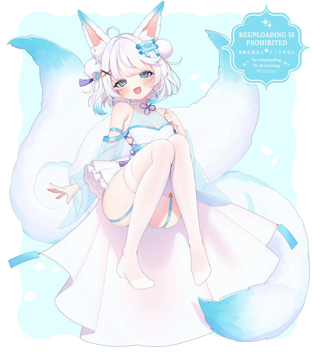 Uu3cm's tweet image. commission 🦊💙 ai use prohibited