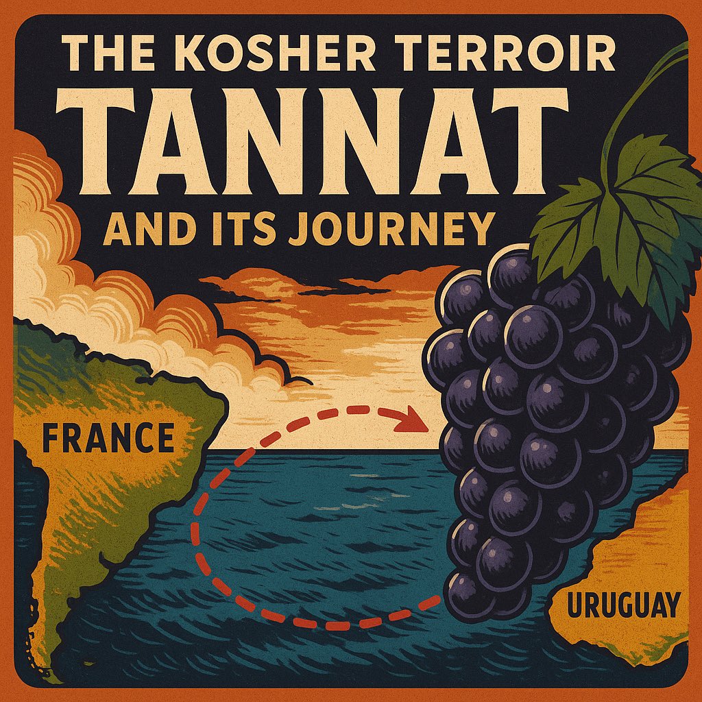 Solomonsimon's tweet image. Welcome back to The Kosher Terroir – Today, we’re about to embark on a journey that will take us across continents, through centuries of history, and deep into the heart of one of the most intriguing and powerful grape varieties out there: Tannat.

Now, if you’re like most wine…